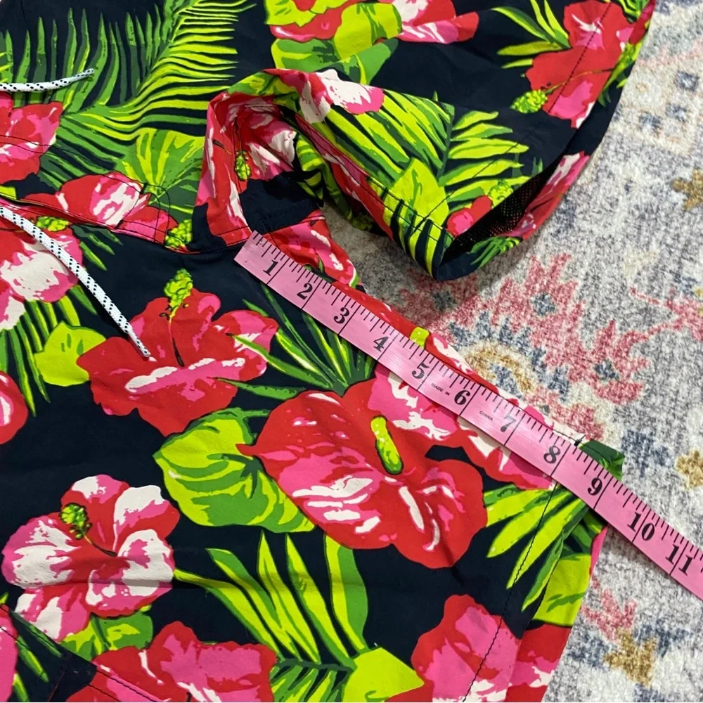 J. Crew Mens‎ 32 Hibiscus Eco Floral Board Shorts Swim Trucks